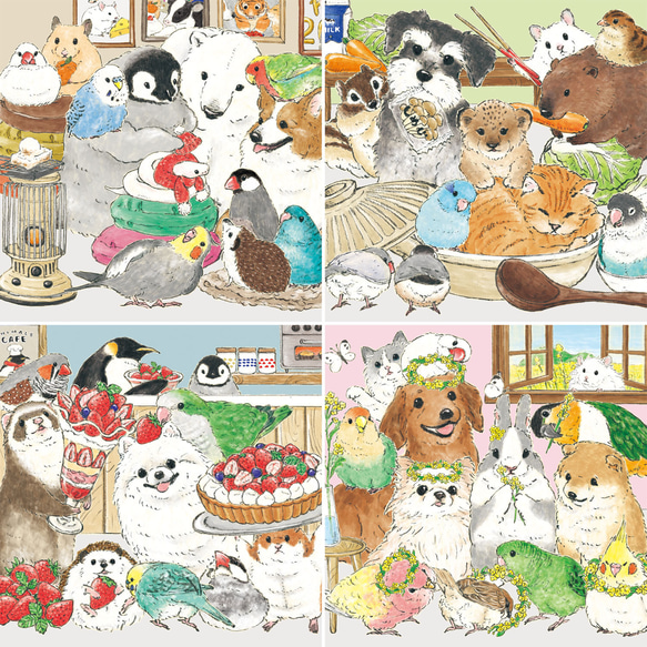 2025年 見開きA3カレンダー HAPPY ANIMAL YEAR!! 3枚目の画像