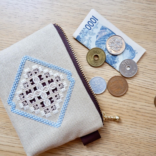 カタン糸二重　本刺繍　刺繍フリンジ付きパーティーバッグ　ヴィンテージ Bibian 比比昂 - レア 豪華 ハンドメイド インド製 カラー