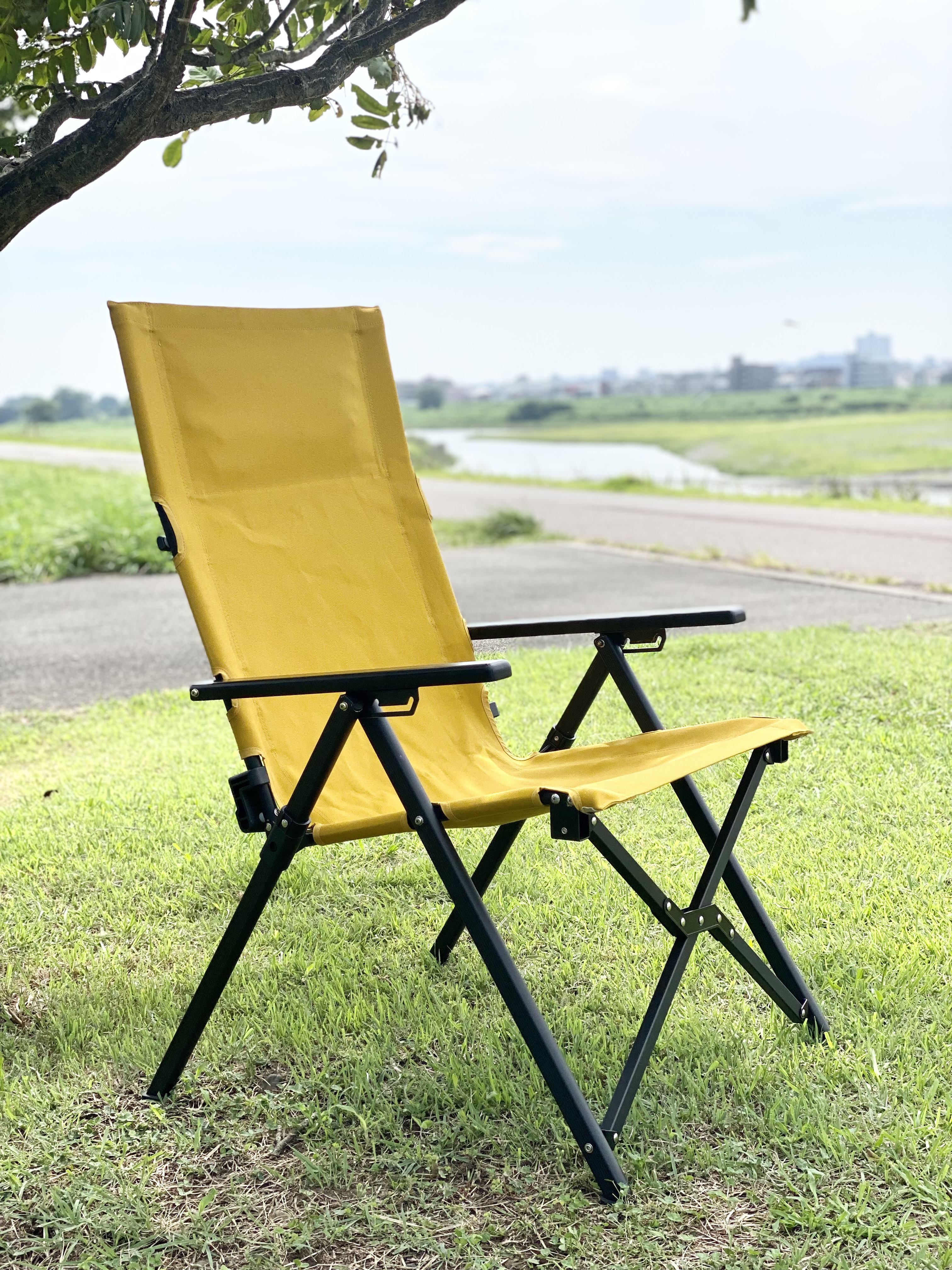 8号帆布リクライニングチェア/イチョウ（生地のみ1シート差替ビス付）受注オーダー