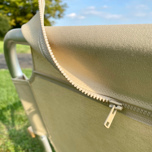 防水帆布折り畳みベンチ張り替えシート／サンドベージュ他全8色（即納