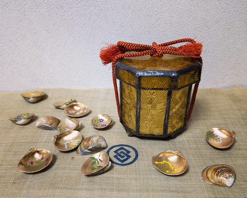 貝桶＋貝合わせ（秋の七草） その他インテリア雑貨 gla+cera 通販