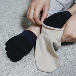 身体から出る遠赤を吸収・発熱！カーボン糸と美濃和紙糸を使った「あしなか」5本指靴下 11枚目の画像