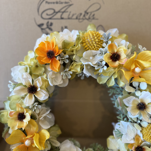 フラワーリース リース flower&garden airaku 通販 18319062