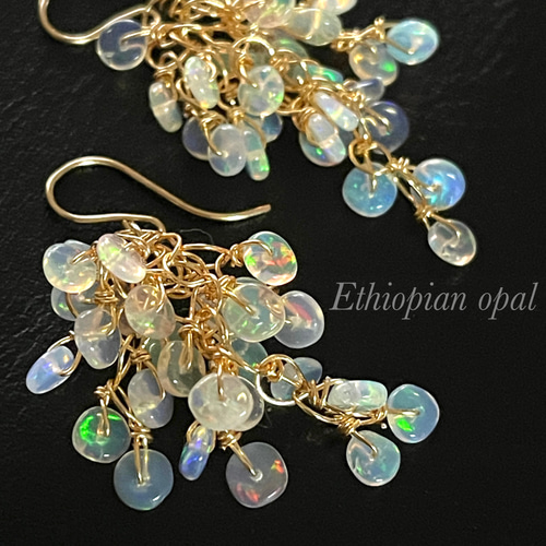 10月誕生石 オパールの豊穣ピアス イヤリング変更可 ピアス 10月誕生石 オパールの豊穣ピアス イヤリング変更可 ピアス