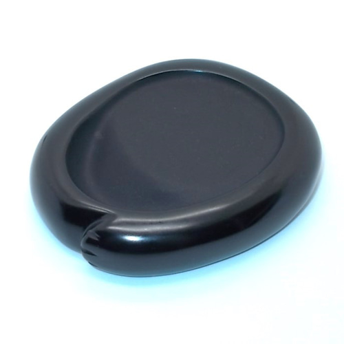 硯 3点　雨端硯 那智黒石 小型硯 猫の手硯 NO.0590 天然那智黒石製 ペン・筆記用具 猫