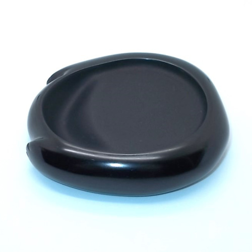 小型硯 猫の手硯 NO.0591 天然那智黒石製 ペン・筆記用具 猫