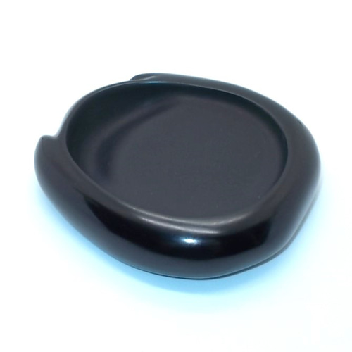 小型硯 猫の手硯 NO.0591 天然那智黒石製 ペン・筆記用具 猫