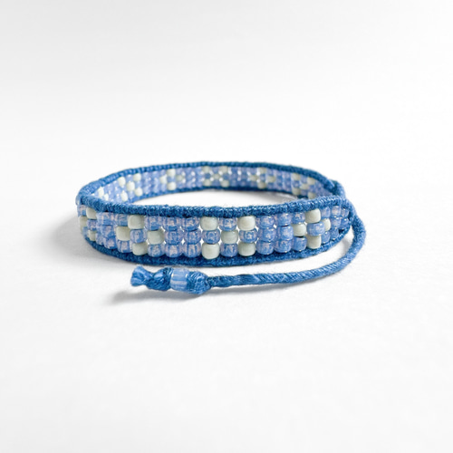 メンズ】ミンサー柄ブレスレット *いつの世までも / 青* ギフト