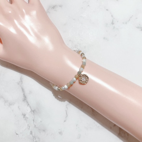 2026年ラッキーカラー】ルチルクォーツ×翡翠×マザーオブパールの天然石