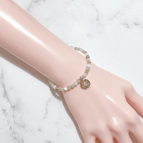 2026年ラッキーカラー】ルチルクォーツ×翡翠×マザーオブパールの天然石