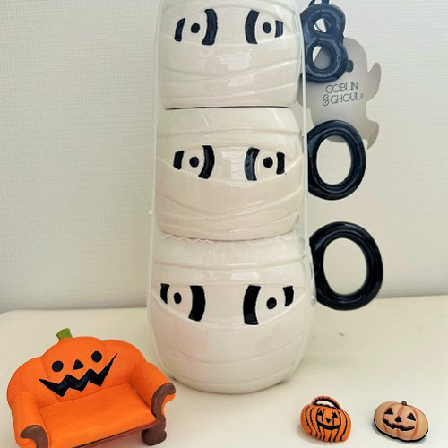 ミイラマグカップ】3個セット 海外雑貨 ハロウィン カップ コップ