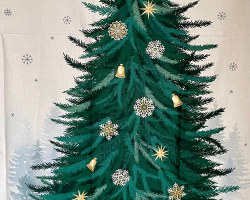 ꊛᱸ❅ クリスマスツリー タペストリーꊛᱸ❅ 生地 チビくまハウス