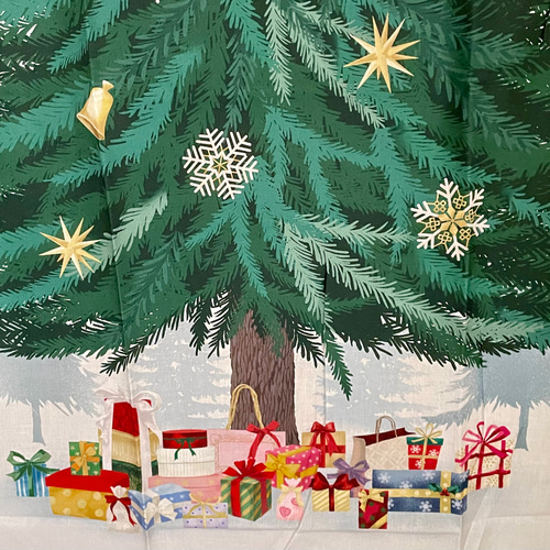 ꊛᱸ❅ クリスマスツリー タペストリーꊛᱸ❅ 生地 チビくまハウス