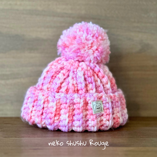 ポンポンニット帽♡ ペット服・アクセサリー neko shushu Rouge 通販
