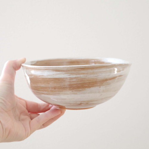 白化粧 刷毛目模様の雫鉢 お椀・ボウル・鉢 TSUCHI-HANAKI 通販