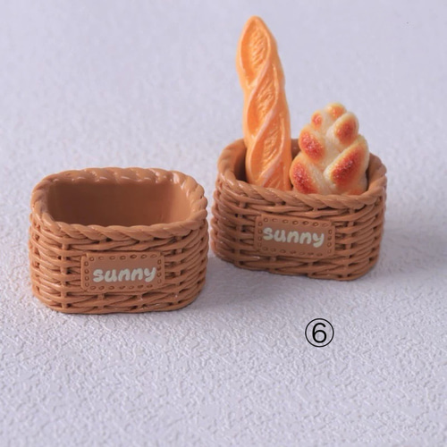 ミニチュアドールハウス ミニチュア バスケット 小さなかご 1個