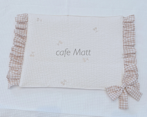 ペット用品　花　カフェマット　ハンドメイド 楽天市場】【オリジナル】ベルト付 カフェマット ペット用 花柄