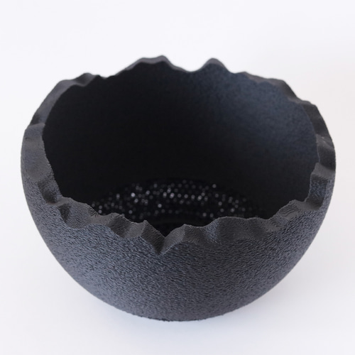 塊根植物 鉢 植木鉢 Adv-024-L (140×84) おしゃれ 多肉 塊根 黒 室内