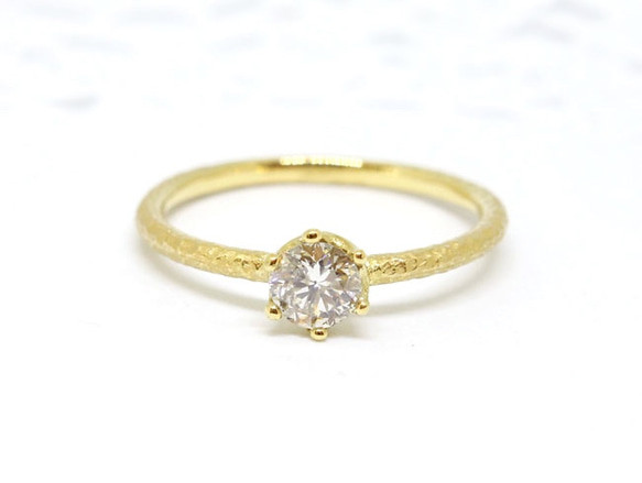 K18ダイヤモンドリング0.3ct