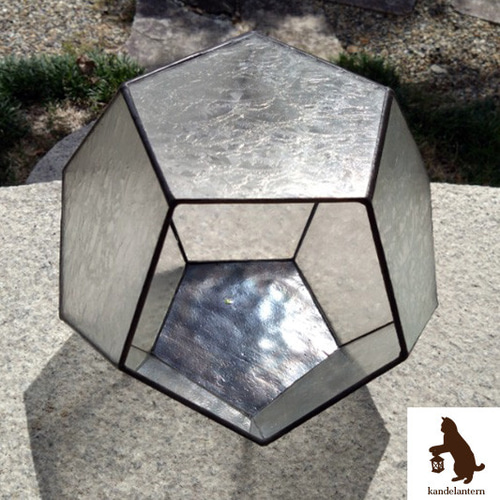 ステンドグラス （五角形テラリウム）送料無料 プランター その他