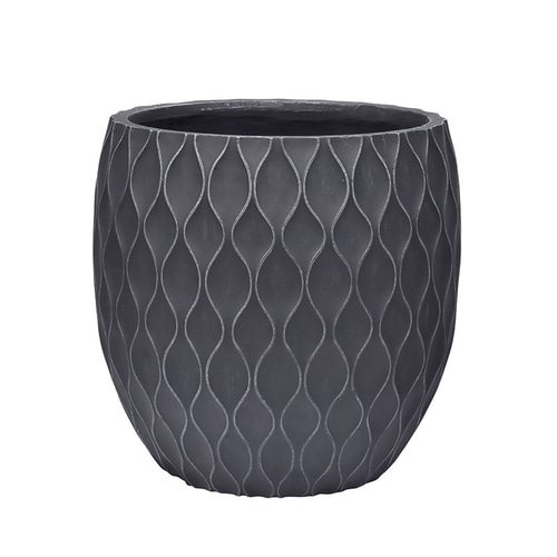 グラスファイバー ポット ブラック 黒 シンプル 観葉植物 植木鉢  