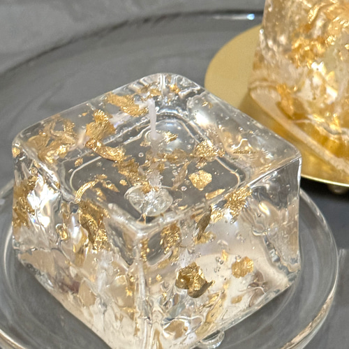 キラキラジェルキャンドル 金箔入り キャンドル・キャンドル