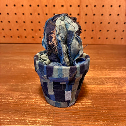 A4対応】藍染刺し子剣道着リメイク トートバッグ Mサイズ 1 トート