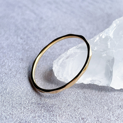 GIA鑑定書付き 0.71ct天然ダイヤモンド K18 指輪 指輪・リング CHIC  