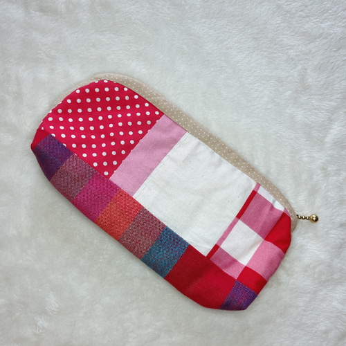 パッチなペンケース＊1 ◻️可愛い◻️パッチワーク◻️コスメポーチ