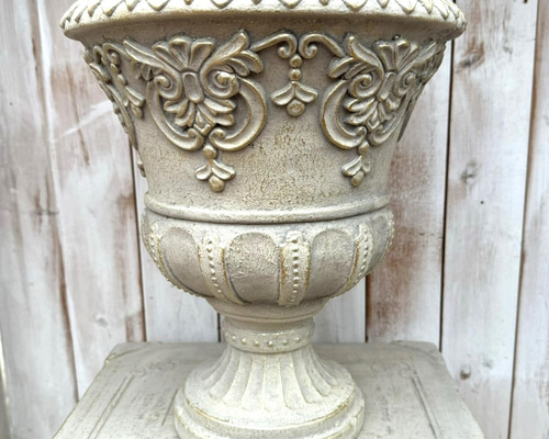 お得セット】グラスファイバー ポット ホワイト ゴブレット カップ 鉢