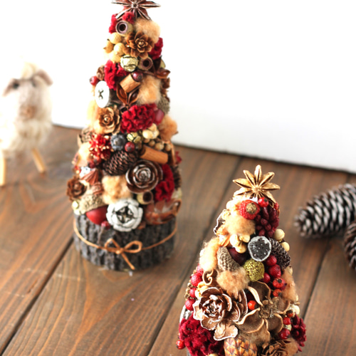 木ノ実アレンジクリスマスクリスマスツリー