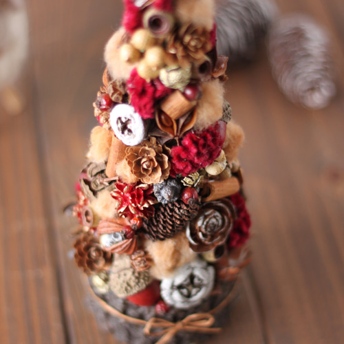 Creema限定】木の実ゴロゴロのクリスマスツリー (S・M) ミニツリー