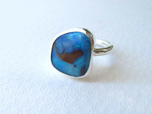 シルバー ボルダーオパール リング 指輪・リング Jewel.studio.M 通販