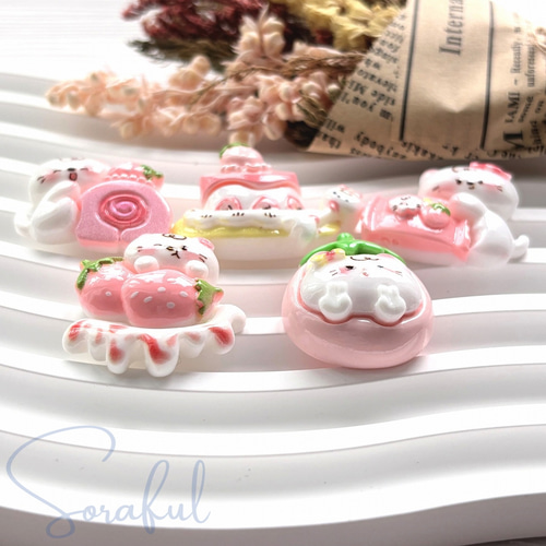 5種セット】ストロベリーねこちゃん ネコ 猫 イチゴ 苺 いちご