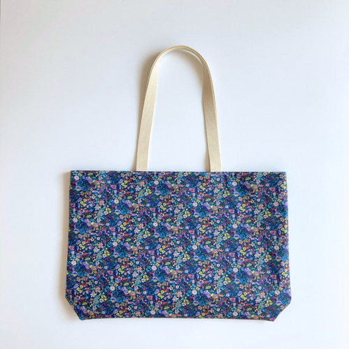 リバティ/クラシック・ガーデン 大きめトートバッグ 雨や汚れに強い