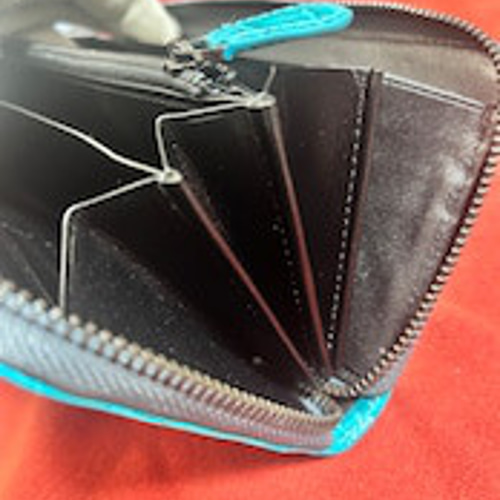 クロコダイル 長財布 メンズ レディース ターコイズブルー 本革 クロコダイル 長財布 メンズ レディース ターコイズブルー 本革