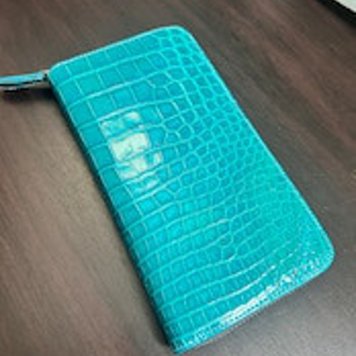 クロコダイル 長財布 メンズ レディース ターコイズブルー 本革 クロコダイル 長財布 メンズ レディース ターコイズブルー 本革