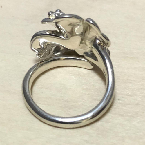 ハワイアンジュエリー BIGハイビスカスRING SILVER925 指輪・リング La