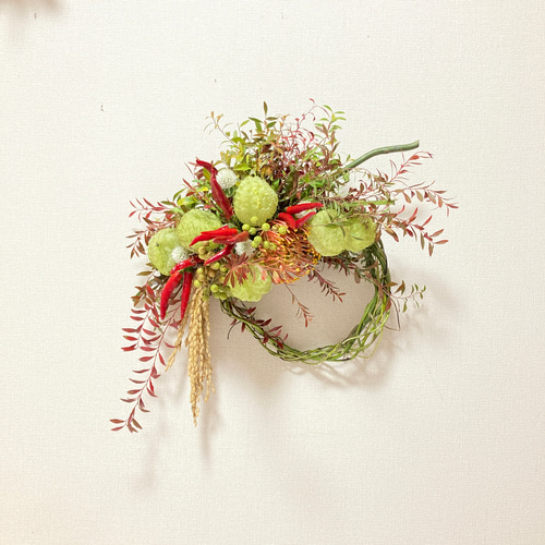 〜SALE25日削除〜　217.ローズスワッグ　フラワーリース SALE25日削除〜 217.ローズスワッグ フラワーリース インテリア