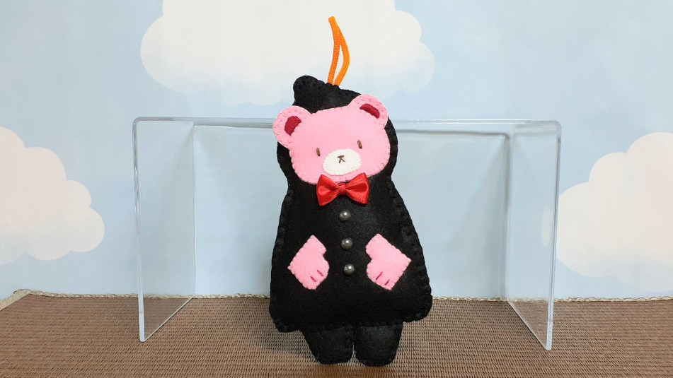 羊毛フェルト　ハロウィン　くまさん兄弟 s*o様