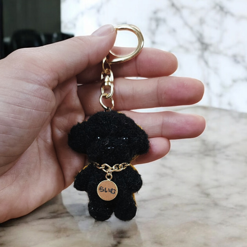 羊毛フェルト 芝犬 キーホルダー メモリアル ギフト ペットロス