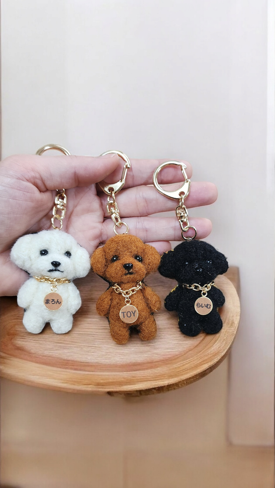 羊毛フェルトハンドメイド ちゃっぴーページ メモリアルチワワキーホルダー