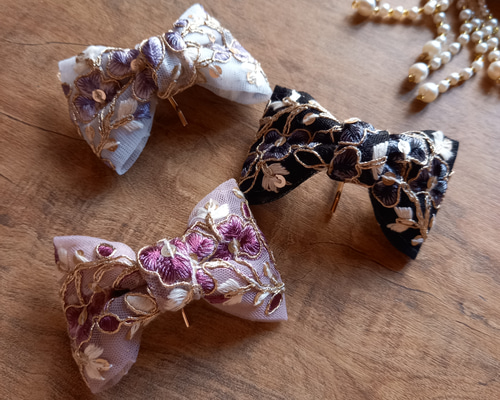 ハンドメイド♡花柄ファブリックリボンレースポニー ハンドメイド♡花柄ファブリックリボンレースポニー MY mama