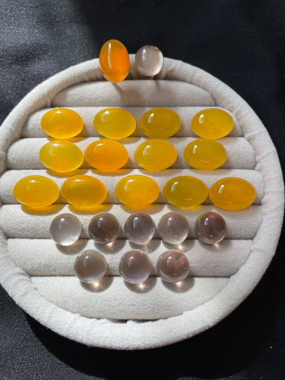 【艶×透明感】私だけの天然石フォークリング　　　フリーサイズ　春アクセサリー 15枚目の画像