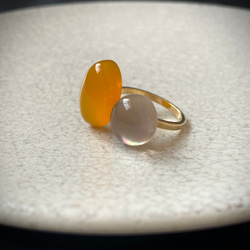 【艶×透明感】私だけの天然石フォークリング　　　フリーサイズ　春アクセサリー 19枚目の画像