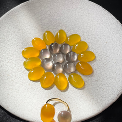 【艶×透明感】私だけの天然石フォークリング　　　フリーサイズ　春アクセサリー 5枚目の画像