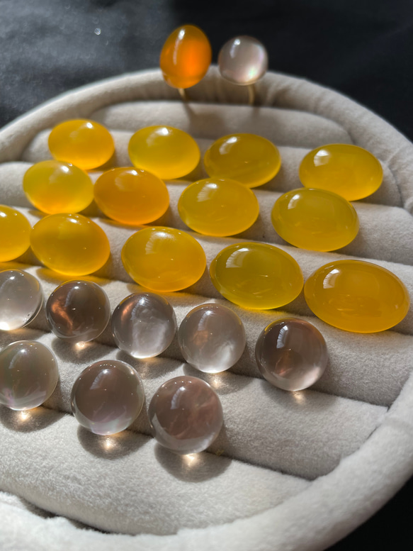 【艶×透明感】私だけの天然石フォークリング　　　フリーサイズ　春アクセサリー 16枚目の画像