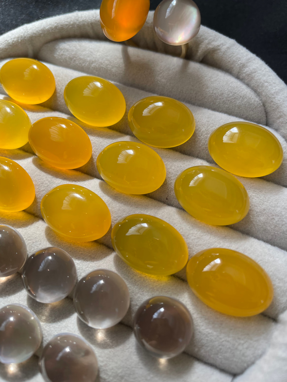 【艶×透明感】私だけの天然石フォークリング　　　フリーサイズ　春アクセサリー 12枚目の画像