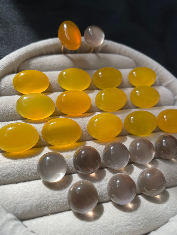 【艶×透明感】私だけの天然石フォークリング　　　フリーサイズ　春アクセサリー 13枚目の画像