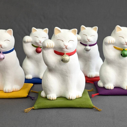 招き猫（招財）〜笑う猫には福来たる〜 立体・オブジェ 治之介